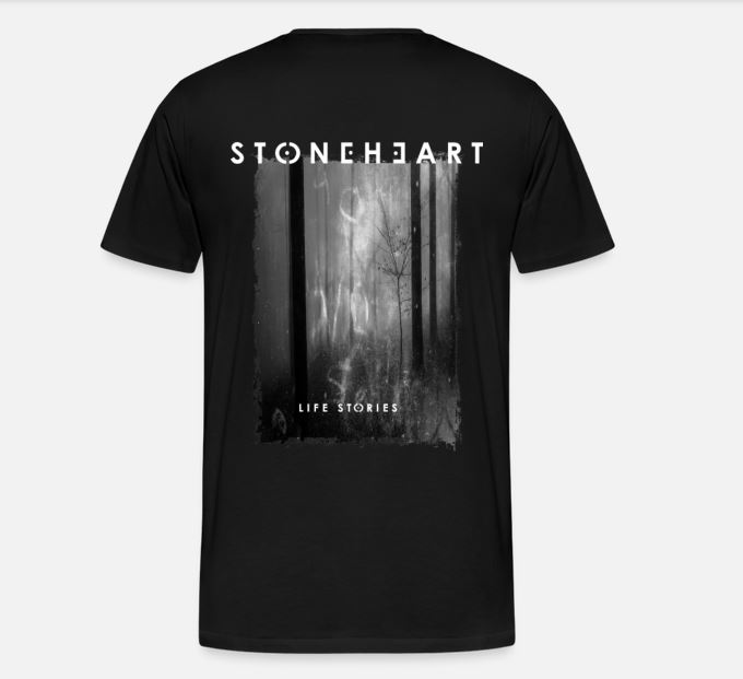 EXEMPLE TSHIRT FACE AVANT SUR COEUR LOGO STONEHEART